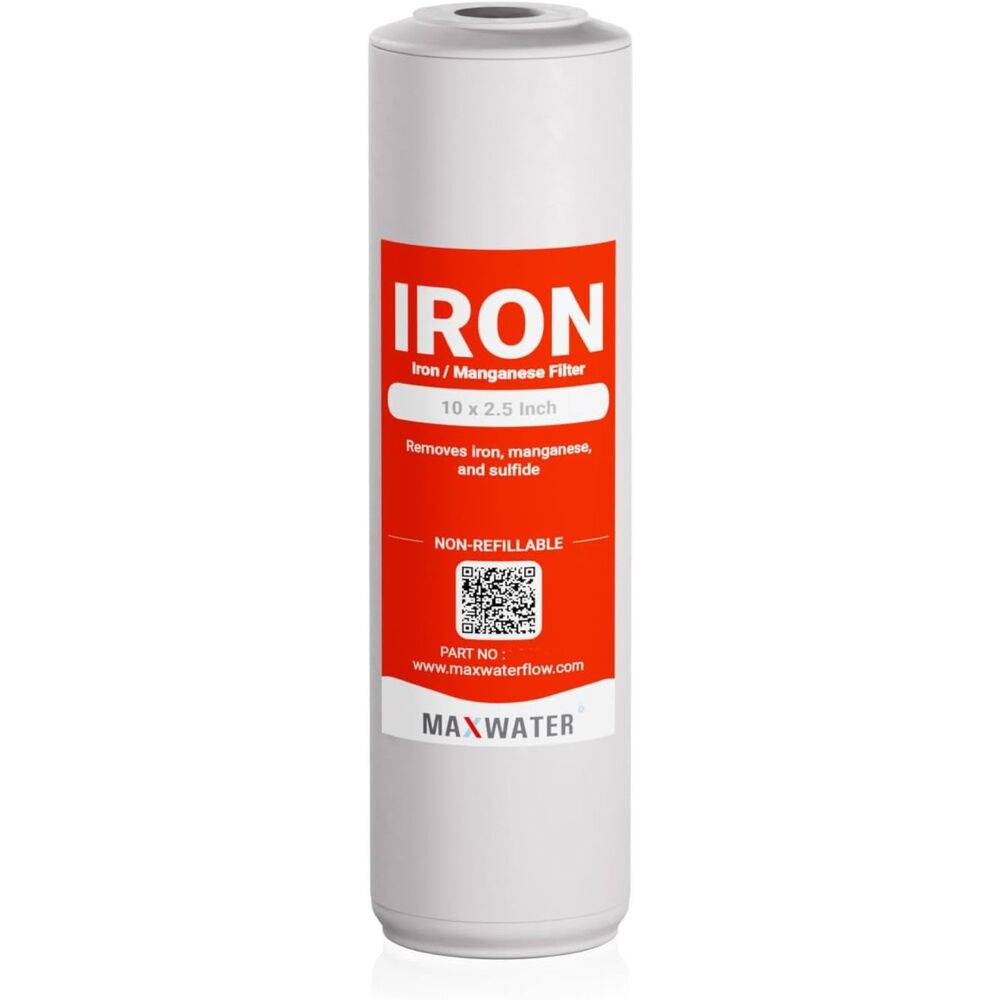 Max Water Iron Manganese Heavy Duty Whole House Systems 10" x 2.5" (Pack of 1)